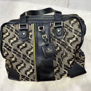 Lamb Oxford triple zip bag